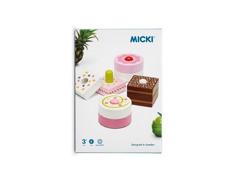 Set Pasticcini Giocattoli in Legno Set Pasticcini Giocattoli in Legno