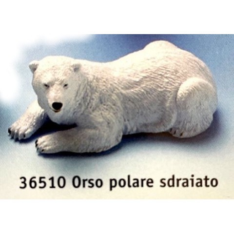 Orso polare sdraiato